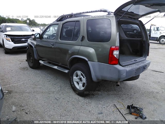 5N1ED28T84C621166 - 2004 NISSAN XTERRA XE/SE GREEN photo 3