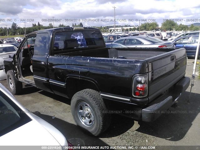 1B7HF13Y3VJ598529 - 1997 DODGE RAM 1500 BLACK photo 3