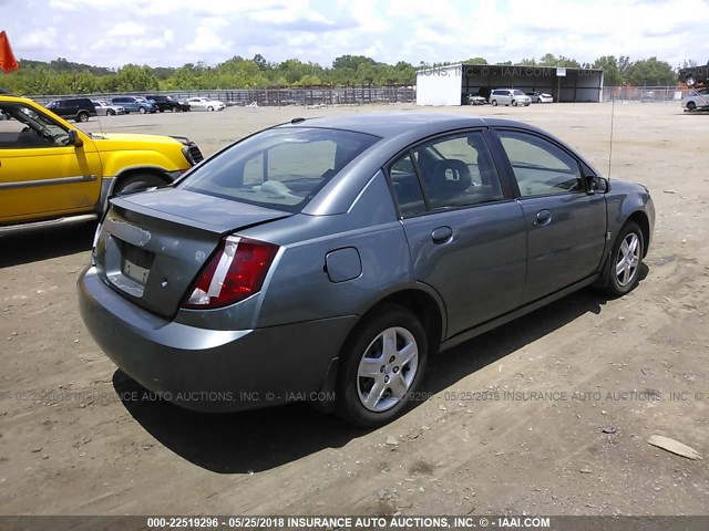 1G8AJ55F77Z150862 - 2007 SATURN ION LEVEL 2 GRAY photo 4