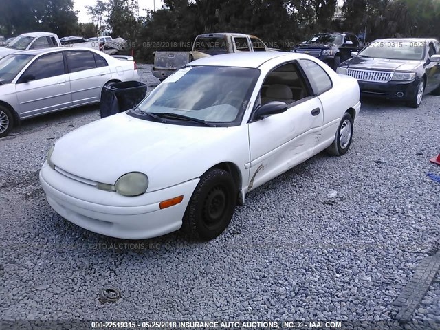 1B3ES42C1XD171410 - 1999 DODGE NEON HIGHLINE WHITE photo 2