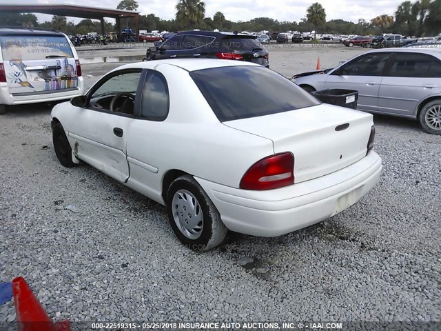 1B3ES42C1XD171410 - 1999 DODGE NEON HIGHLINE WHITE photo 3