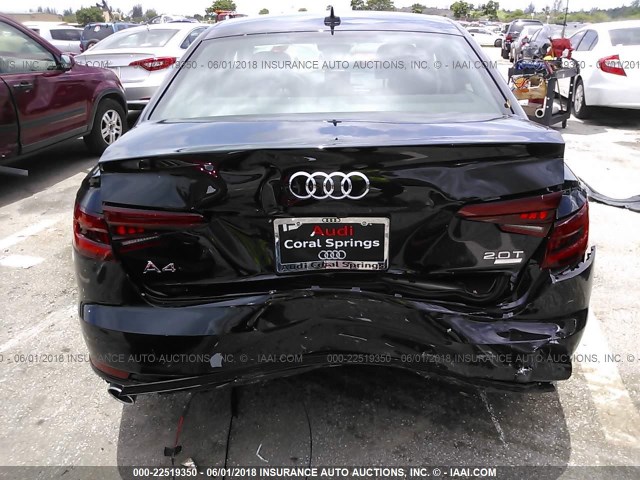 WAUKMAF4XJA061653 - 2018 AUDI A4 ULTRA PREMIUM BLACK photo 6