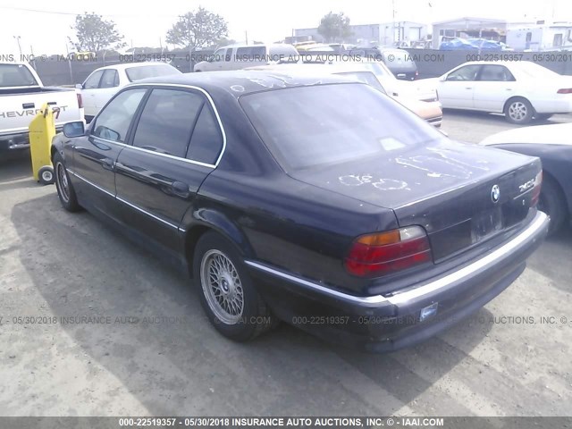 WBAGJ832XWDM19611 - 1998 BMW 740 IL BLACK photo 3