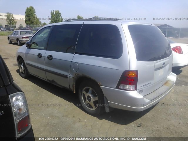 2FMZA51402BA52292 - 2002 FORD WINDSTAR LX GRAY photo 3