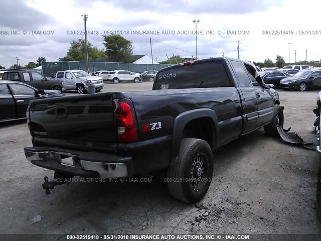 1GCEK19Z56E224559 - 2006 CHEVROLET SILVERADO K1500 BLACK photo 4