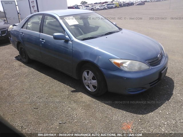 4T1BE32K53U649313 - 2003 TOYOTA CAMRY LE/XLE/SE ლურჯი ფოტო 1