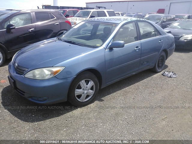 4T1BE32K53U649313 - 2003 TOYOTA CAMRY LE/XLE/SE ლურჯი ფოტო 2