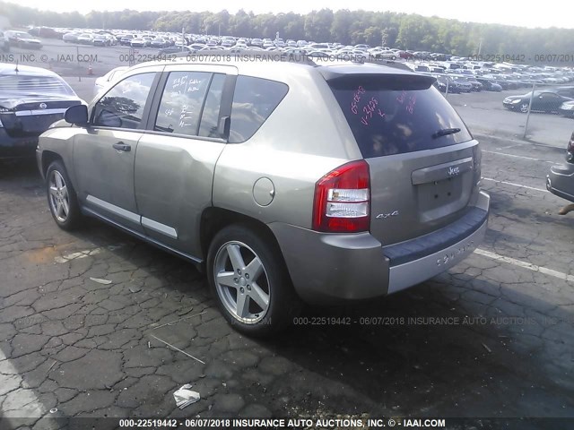 1J8FF57W37D153628 - 2007 JEEP COMPASS LIMITED GOLD photo 3