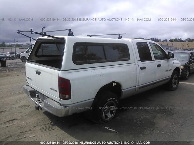 1D7HU18Z72S697602 - 2002 DODGE RAM 1500 WHITE photo 4