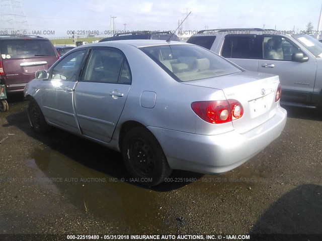 JTDBR32E852058166 - 2005 TOYOTA COROLLA CE/LE SILVER photo 3