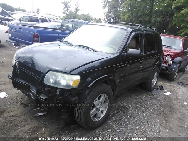 1FMCU94175KA83426 - 2005 FORD ESCAPE LIMITED BLACK photo 2