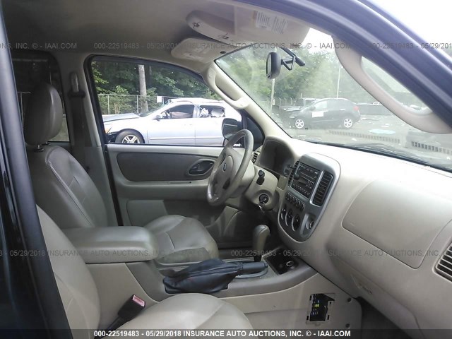 1FMCU94175KA83426 - 2005 FORD ESCAPE LIMITED BLACK photo 5