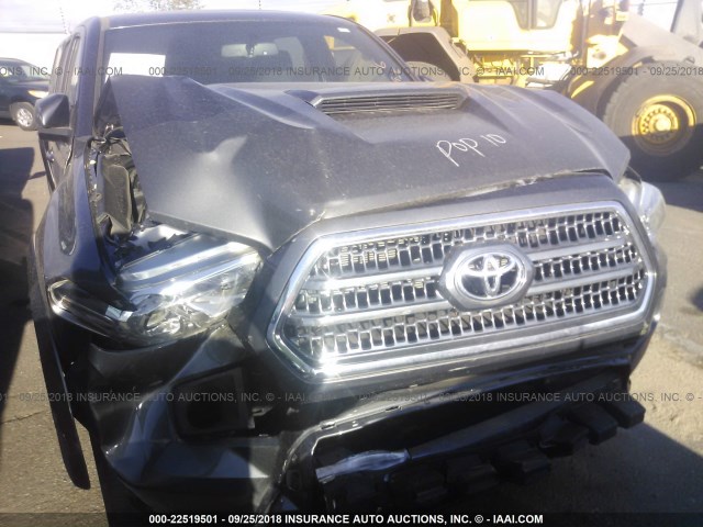 3TMDZ5BN0HM024725 - 2017 TOYOTA TACOMA DBL CAB/SR5/TRD SPORT/OR BLACK photo 6