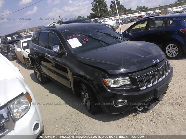 1C4RJECG3FC808084 - 2015 JEEP GRAND CHEROKEE OVERLAND BLACK photo 1