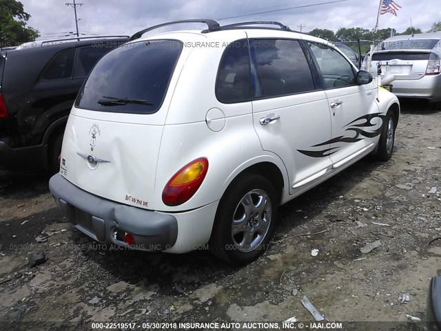 3C4FY4BB81T692442 - 2001 CHRYSLER PT CRUISER WHITE photo 4