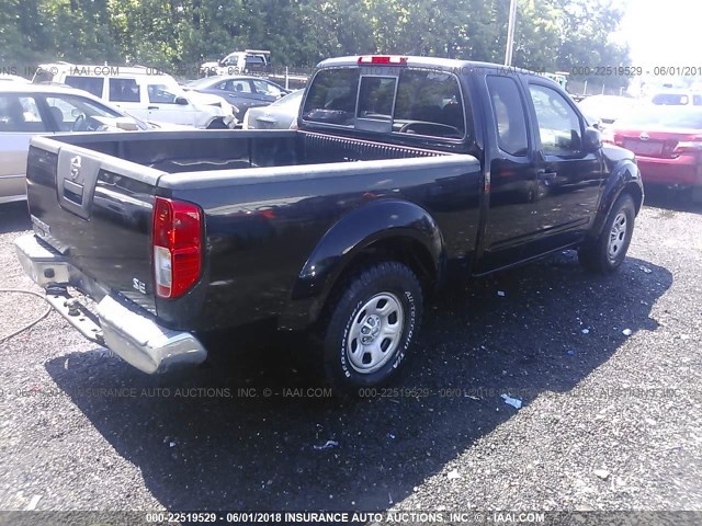 1N6BD06T28C414936 - 2008 NISSAN FRONTIER KING CAB XE/KING CAB SE BLACK photo 4