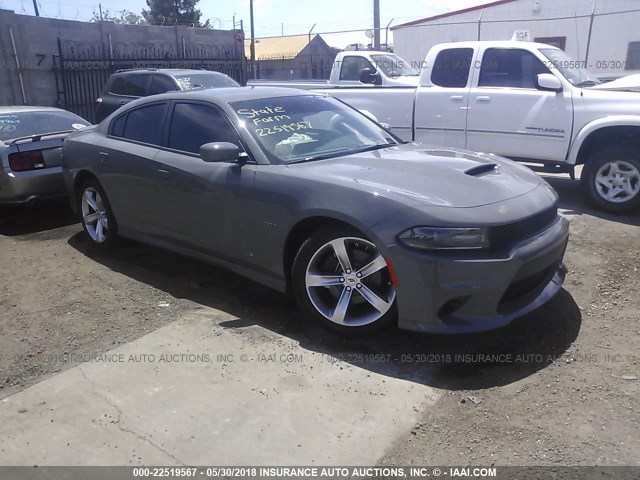 2C3CDXCT9JH273911 - 2018 DODGE CHARGER R/T GRAY photo 1