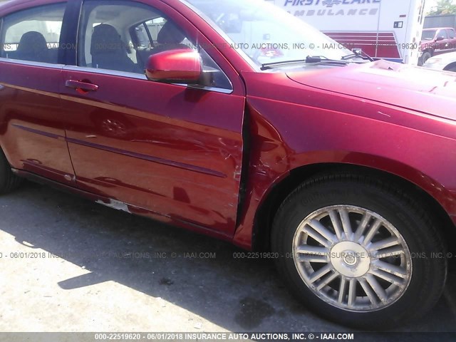 1C3LC56K97N533704 - 2007 CHRYSLER SEBRING TOURING RED photo 6