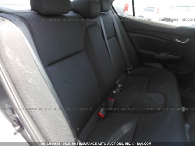 2HGFB2F51FH563860 - 2015 HONDA CIVIC LX GRAY photo 8