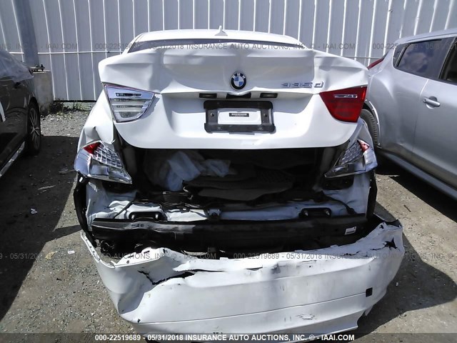 WBAPN7C56BF184759 - 2011 BMW 335 D WHITE photo 6
