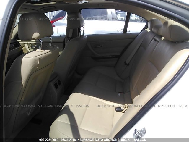 WBAPN7C56BF184759 - 2011 BMW 335 D WHITE photo 8