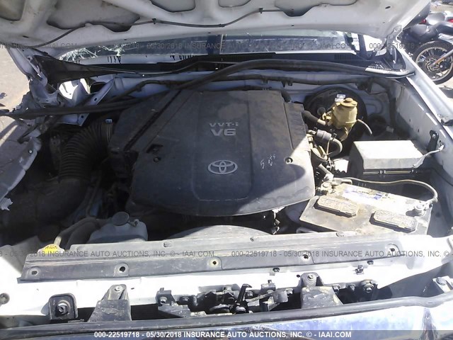 3TMLU42N49M027004 - 2009 TOYOTA TACOMA DOUBLE CAB თეთრი ფოტო 10