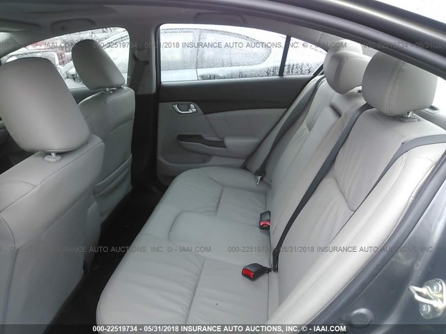 2HGFB2F92FH507106 - 2015 HONDA CIVIC EXL ნაცრისფერი ფოტო 8