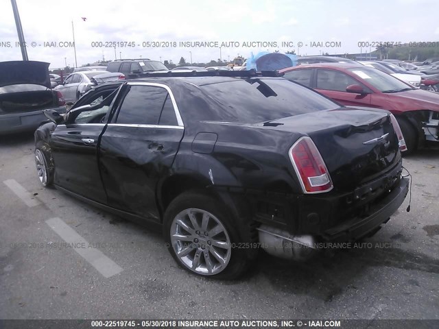 2C3CCACG3CH193056 - 2012 CHRYSLER 300 LIMITED BLACK photo 3