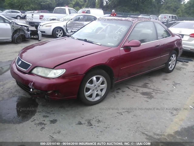 19UYA2259WL014024 - 1998 ACURA 3.0CL Бордовий фото 2