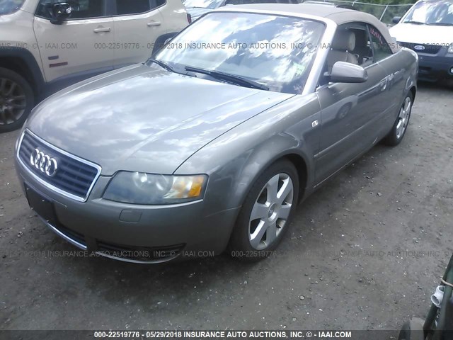 WAUAC48H76K004876 - 2006 AUDI A4 1.8 CABRIOLET BEIGE photo 2