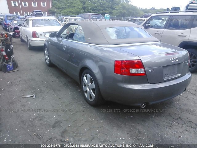 WAUAC48H76K004876 - 2006 AUDI A4 1.8 CABRIOLET BEIGE photo 3