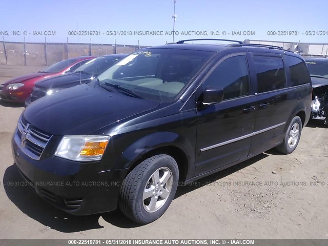 2D4RN5D19AR112363 - 2010 DODGE GRAND CARAVAN SXT BLACK photo 2