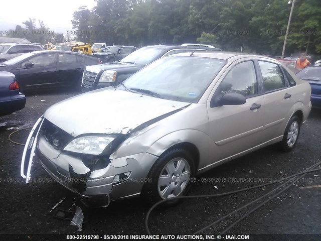 1FAHP34N37W233213 - 2007 FORD FOCUS ZX4/S/SE/SES BEIGE photo 2