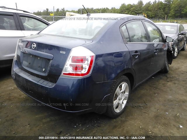 3N1AB61EX9L698258 - 2009 NISSAN SENTRA 2.0/2.0S/2.0SL BLUE photo 4