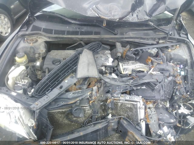 4T1BE46K78U782503 - 2008 TOYOTA CAMRY CE/LE/XLE/SE BLACK photo 10