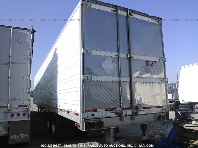 1UYVS25339U683415 - 2009 UTILITY TRAILER MFG REEFER  WHITE photo 3