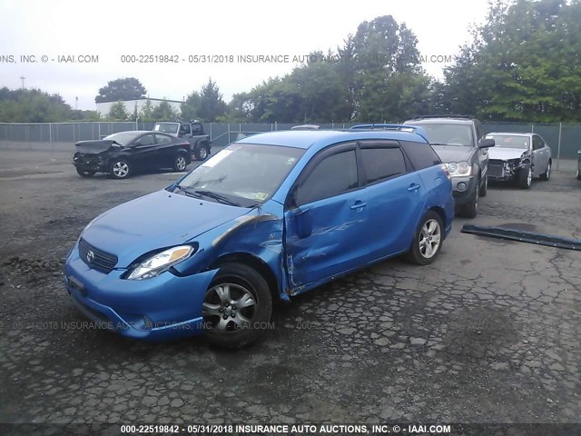 2T1KR32E77C649027 - 2007 TOYOTA COROLLA MATRIX XR BLUE photo 2