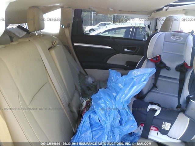 5TDJKRFH6GS317210 - 2016 TOYOTA HIGHLANDER XLE თეთრი ფოტო 8