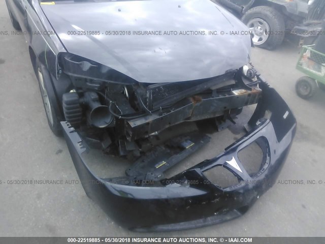 1G2ZG57B994141344 - 2009 PONTIAC G6 BLACK photo 6