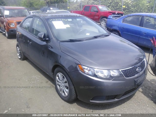 KNAFU4A26C5577528 - 2012 KIA FORTE EX GRAY photo 1