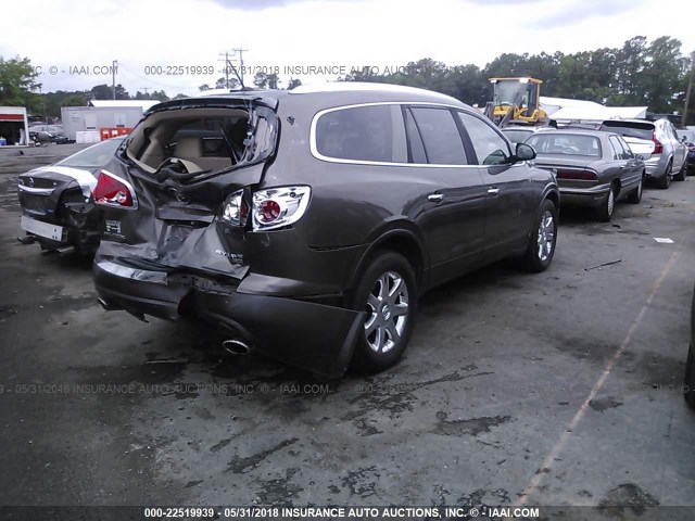 5GALVBED3AJ123360 - 2010 BUICK ENCLAVE CXL მუქი ყავისფერი ფოტო 4