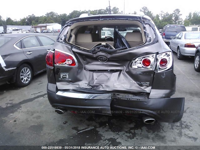 5GALVBED3AJ123360 - 2010 BUICK ENCLAVE CXL მუქი ყავისფერი ფოტო 6