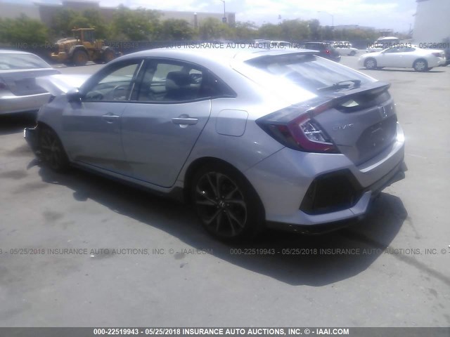 SHHFK7H46HU428400 - 2017 HONDA CIVIC SPORT SILVER photo 3