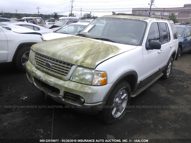 1FMZU74K33UB44974 - 2003 FORD EXPLORER EDDIE BAUER WHITE photo 2