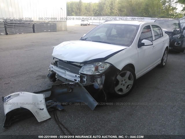 1G1AF5F54A7136989 - 2010 CHEVROLET COBALT 2LT WHITE photo 2