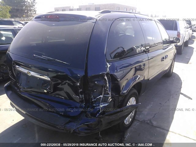 2A4GP44R66R846989 - 2006 CHRYSLER TOWN & COUNTRY LX BLUE photo 4