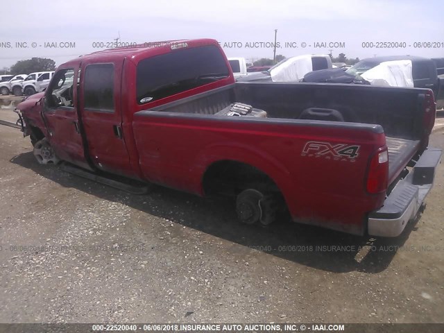1FT7W2BT2DEB72782 - 2013 FORD F250 SUPER DUTY RED photo 3