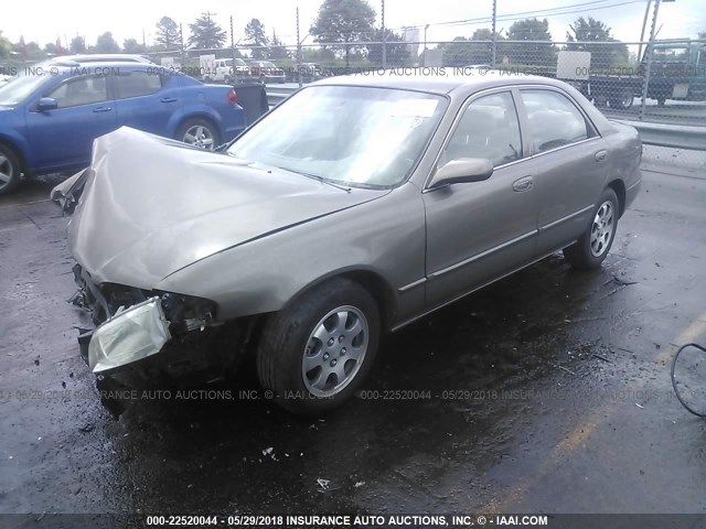 1YVGF22D1Y5145971 - 2000 MAZDA 626 ES/LX BROWN photo 2