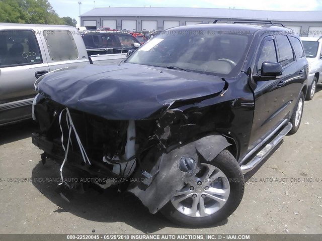 1D4SE4GT9BC595694 - 2011 DODGE DURANGO CREW BLACK photo 2