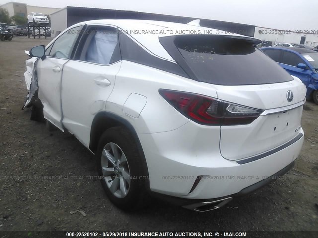 2T2ZZMCA4HC086953 - 2017 LEXUS RX 350/BASE/F SPORT WHITE photo 3